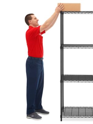 Black Wire Shelving Unit - 72 x 24 x 72