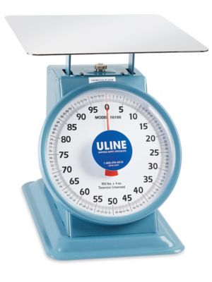 Uline Platform Dial Scale - 100 lbs x 4 oz H-176 - Uline