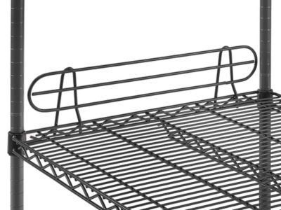 Wire Shelf Ledge - 24 x 4", Black H-1763BL