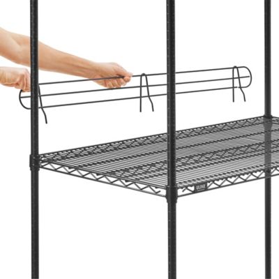 Wire Shelf Ledge - 48 x 4", Black H-1765BL - Uline