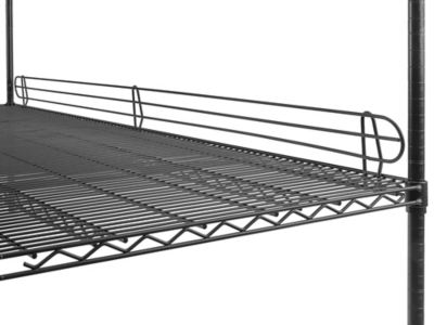 Wire Shelf Ledge - 72 x 4", Black H-1769BL