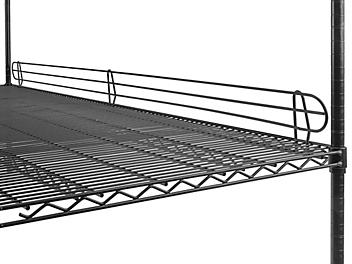 Wire Shelf Ledge - 72 x 4", Black H-1769BL