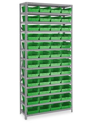 Organizador con Repisas para Gavetas - 36 x 12 x 39 con Gavetas  Transparentes de 7 x 12 x 4, 91 x 30 x 99 cm H-4423 - Uline