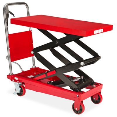 Uline Manual Lift Table - Double Scissor, 770 lb, 36 x 20" H-1784