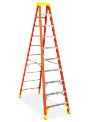 Fiberglass Step Ladder - 10' H-1800