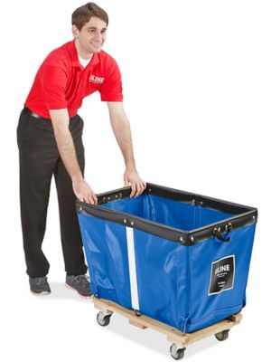 Global Industrial™ Basket Bulk Truck, Canvas, 12 Bushel Capacity