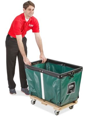 Vinyl Basket Truck - 6 Bushel, Green H-1806G