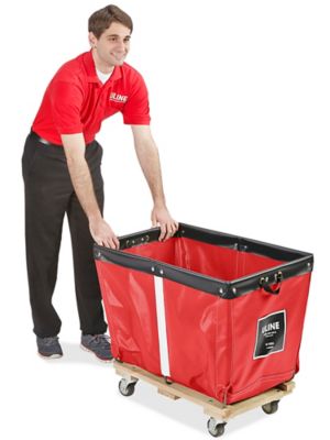 Vinyl Basket Truck - 6 Bushel, Red H-1806R
