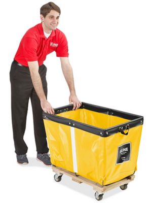 Vinyl Basket Truck - 6 Bushel, Yellow H-1806Y