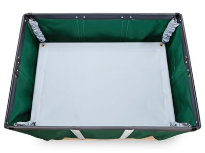 Vinyl Basket Truck - 16 Bushel, Green H-1807G - Uline