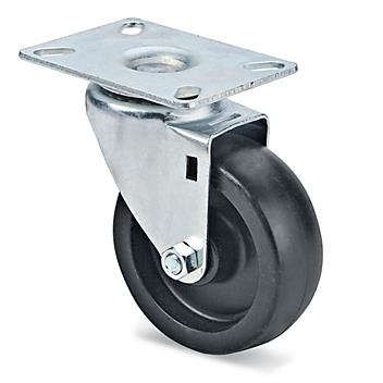 Polyolefin Caster for Plastic Dolly - 4 x 1 1/2", Swivel H-1811-CSTRS