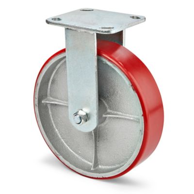 Polyurethane Caster for U-Boat Platform Trucks - Rigid, 8 x 2" H-1825RIGID