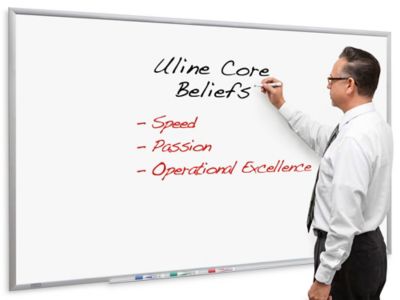 Nonmagnetic Melamine Dry Erase Board - 6 x 4' H-1840