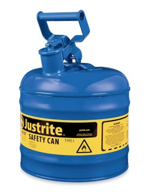 Gas Can - Type I, Blue, Kerosene, 2 Gallon H-1848BLU - Uline