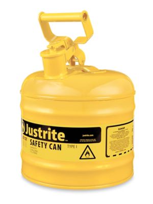 Gas Can Type I, Yellow, 2 Gallon H1848Y Uline