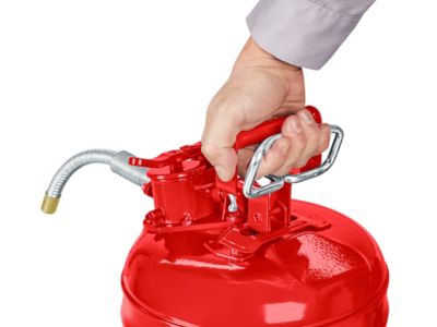 Gas Can - Type II, Red, Gasoline, 2 Gallon H-1849R - ULINE