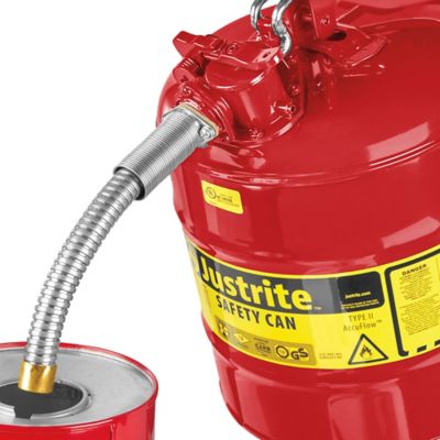 洋書 RED CATS / GASOLINE Gas Can - Type II, Red, Gasoline, 5 Gallon H-1851R - Uline