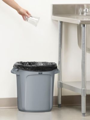 Rubbermaid&reg; Brute&reg; Trash Can - 10 Gallon, Gray