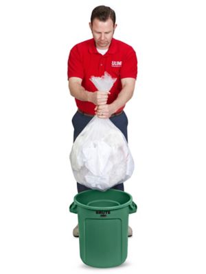 Rubbermaid® Office Trash Can - 10 Gallon, Beige S-13527BE - Uline