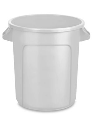 Rubbermaid&reg; Brute&reg; Trash Can - 10 Gallon, White H-1853W