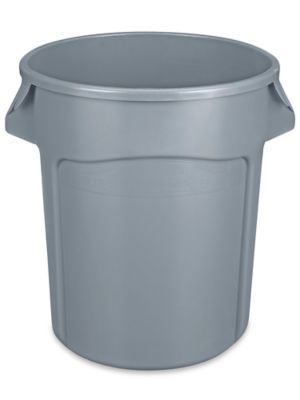 Rubbermaid BRUTE 20 Gallon Black Executive Round Trash Can and Lid