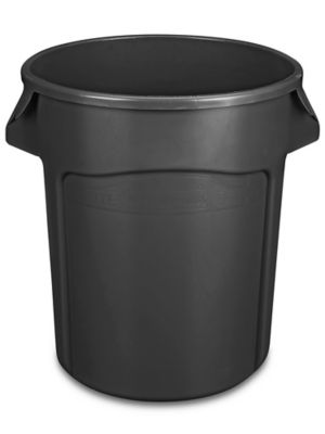 Rubbermaid BRUTE 20 Gallon Gray Round Trash Can and Lid