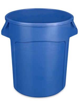  Rubbermaid BRUTE 20 gal. Cubo de basura redondo abierto, 23.0  in de alto, protector UV verde FG262000DGRN – 1 cada uno : Hogar y Cocina