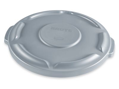 Rubbermaid&reg; Brute&reg; Trash Can Flat Lid - 10 Gallon, Gray H-1855GR