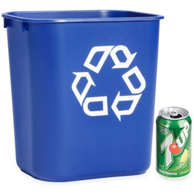 Rubbermaid® Office Recycling Container - 3 Gallon, Blue H-1858BLU