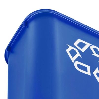 Rubbermaid® Recycling Tote Bin - 18 Gallon, Blue H-2836BLU - Uline