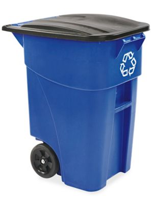  Rubbermaid<sup>&reg;</sup> Recycling Container with Wheels - 50 Gallon