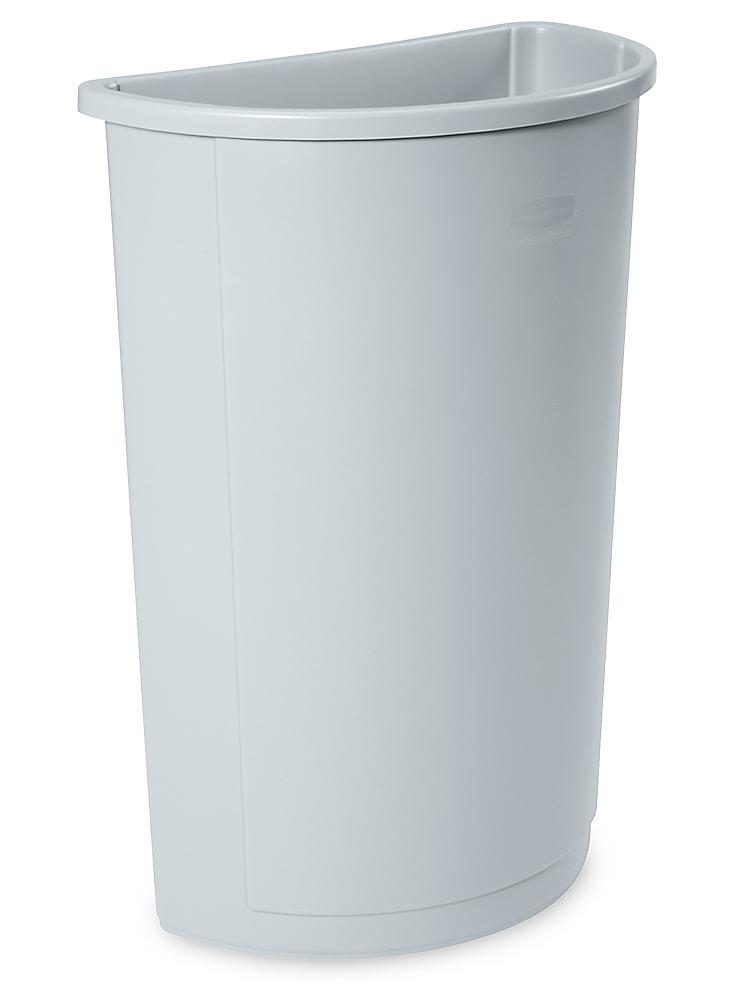 Rubbermaid Half Round Trash Can 21, Rubbermaid Tall Round Trash Can