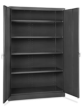 Jumbo Heavy Duty Storage Cabinet - 48 x 24 x 78", Assembled, Black H-1871ABL