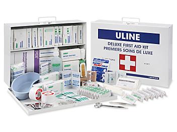 Uline Deluxe First Aid Kit - Ontario, 16-199 Person H-1877