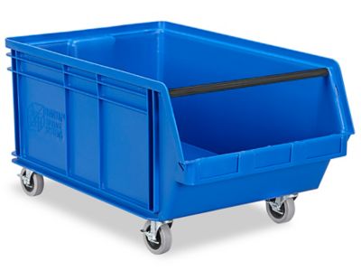 Magnum Hopper Bin with Casters - 29 x 18 x 15", Blue H-1879BLU