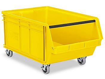 Magnum Hopper Bin with Casters - 29 x 18 x 15", Yellow H-1879Y