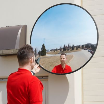 Miroir De Sécurité Convexe 16x19cm - Pour Garage, Parking Ou Allée (Intérieur/Extérieur)