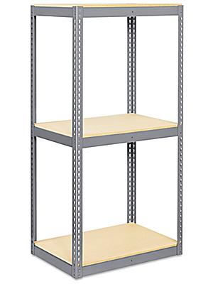 Wide Span Storage Rack Particle Board, Uline Shelving Assembly