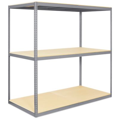 Wide Span Storage Rack - Particle Board, 96 x 24 x 48 H-5304 - Uline