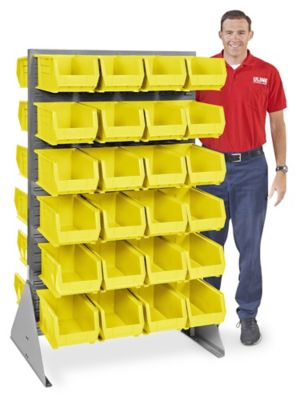 Organizador de Gavetas con Rack de Piso de un Lado con Gavetas Azules de 15  x 8 x 7 H-1430BLU - Uline