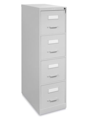 Vertical File Cabinet - Letter, 4 Drawer, Light Gray H-1915GR