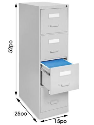 Classeur vertical – 2 tiroirs, grand format H-6365 - Uline