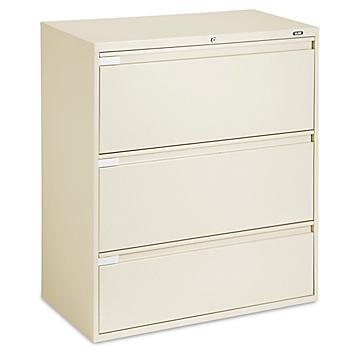 Lateral File Cabinet - 36" Wide, 3 Drawer, Tan H-1916T