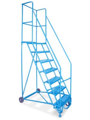 7 Step Rolling Safety Ladder with 15" Top Step H-1937