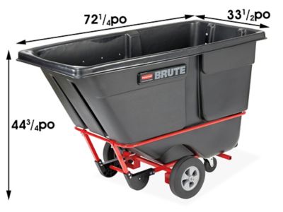 Roulette pour chariot à bascule de 1 verge cube RubbermaidMD – 5 x 1 1/4  po, pivotant