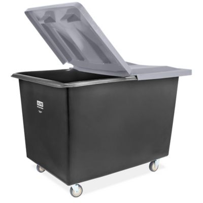 bushdebrunt軍用　樹脂製のボックス ブラック Poly Box Truck - 20 Bushel, Black H-1956BL - ULINE
