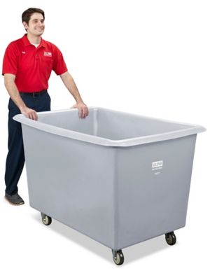 Uline Utility Cart with Pneumatic Wheels - 45 x 25 x 37, Gray H