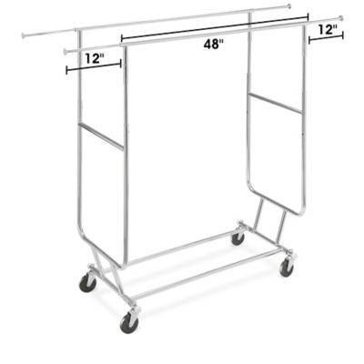 Las II – Double Rail Clothes Rack