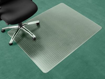 Hard Surface Chair Mat - No Lip, 46 x 60, Black H-9517 - Uline