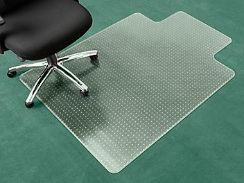 Carpet Chair Mat with Lip - 46 x 60", Clear H-2045